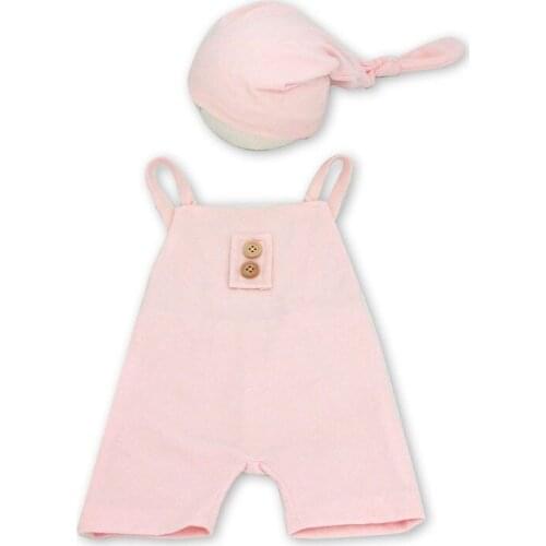 2 Pcs/set 0-2 Months Newborn Photography Props Clothing Baby Boys Girls Rompers Hat Set Infants Photo Suit Accessories 69HE