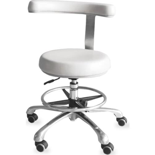 360 Degree Dentist Rotation Armrest PU Leather Assistant Stool Chair Medical Dental Chair Surgical Nurses Doctor Stool