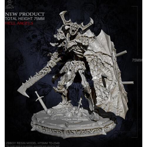 80mm Resin model kits Messenger of hell self-assembled TD-2349