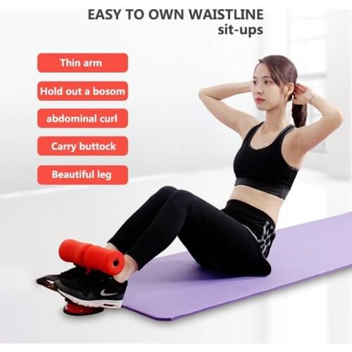 ABS Trainer Sit Up Bar Self-Suction Fitness Equipment Abdominal Strength Trainer Home Gym Muscle Training Men Women Weightloss