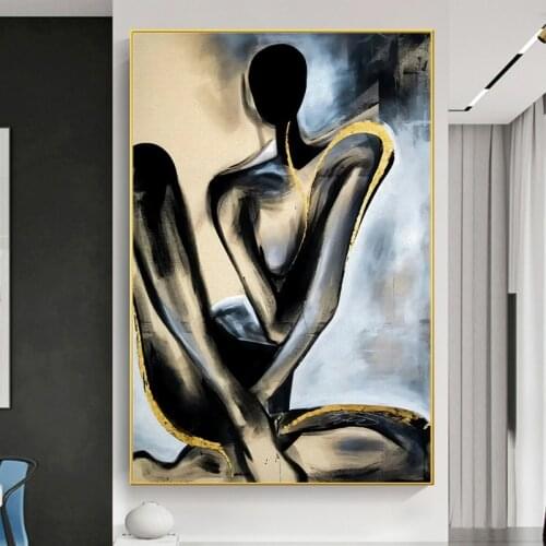 Abstract Sexy Nud Women Oil Painting on Canvas Posters and Prints Decorative Wall Art Picture for Living Room Home Decor