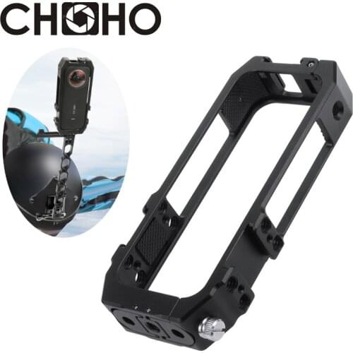 For Insta360 ONE X2 accessories case Protective Aluminium Alloy Housing Metal Frame Microphone Fill Light and 1/4 threaded ports