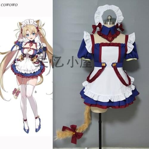 Anime! Fate/Grand Order FGO Bradamante Maid Dress Lovely Uniform Cosplay Costume Halloween Party Outfit For Women 2021 NEW