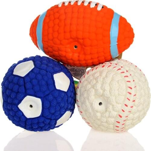 Pet Latex Ball Pet Dog Toy Ball Teeth Cleaning Toy Pet Supplies Non-toxic and Durable Training Ball