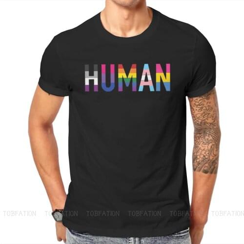 Pride LGBT Gay Love Human Various Queer Flags T Shirt Classic Alternative High Quality Tshirt Large Crewneck Men Clothing