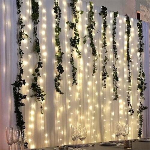 3*3M remote control curtain fairy light christmas light LED string light garland party garden street wedding decoration 5z