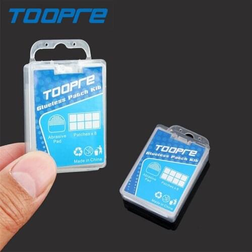 TOOPRE Bicycle Glueless Patch Kit Rubber Iamok Ultra Light Transparent 8g Tyre Patches Bike Parts