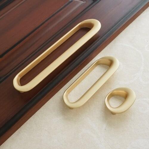 1.26" 3.75" 6.3" Cupboard Drawer Knobs Zinc Alloy Door Handle Pull Rings Brass Cabinet Pull Handles Modern 32mm 96mm 160mm