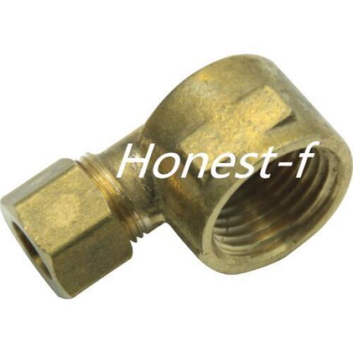 LTWFITTING 3/8" OD x 1/2" Female NPT 90 Deg Compression Elbow,BRASS COMPRESSION FITTING