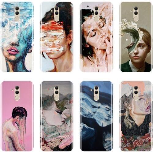 Soft Back Cover For Huawei Mate 9 10 20 Pro Art Girl Abstract Aesthetic Men Phone Case Silicone For Huawei Mate 7 8 9 10 20 Lite