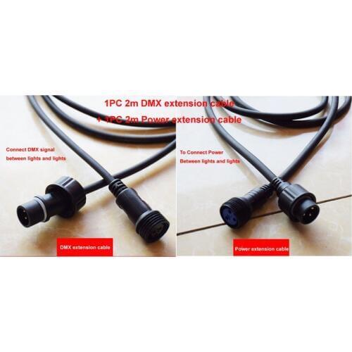Outdoor Stage lights waterproof DMX cable Power Cable LED par Light Led Wall washer hand in hand extension cable Live show light