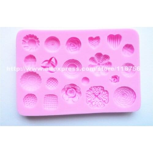New! Free Shipping Small Flowers Shaped Silicone Mold Cake Decoration Fondant Cake 3D Food Grade Silicone Mould 142