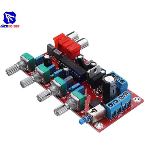 Diymore LM1036 Luxurious HIFI Amplifier Preamplifier Volume Control Tone Board 1000UF/25V Pro Completed and Tested