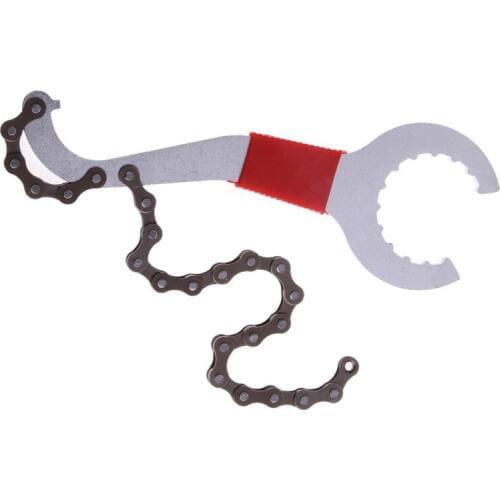 Portable Bicycle Chain Remover Wrench MTB Cycling Hand Tool Carbon Steel Bike Chain Repair Whip Bottom Bracket Freewheel Wrench
