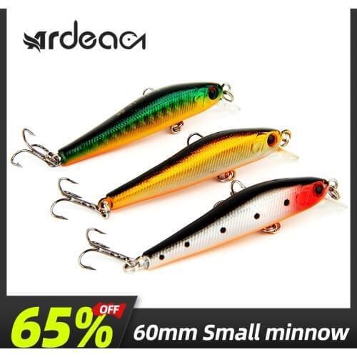 ARDEA small minnow fishing lure hard bait seabass lures flottant isca artificial hard plastic bass crankbait winter fishing bait