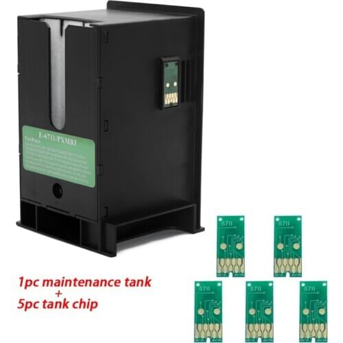 6711 T6711 Maintenance Tank For Epson WF-3620 3640 WF-7110 WF-7610 WF-7620 WF-7710 WF-7715 WF-7720 3450 3530 3010 L1455 printers