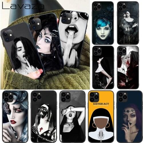 Lavaza Sister Style Nun Sexy Girl Silicone Soft Case for iPhone 12 Mini 11 Pro XS Max XR X 8 7 6 6S Plus 5 5S SE