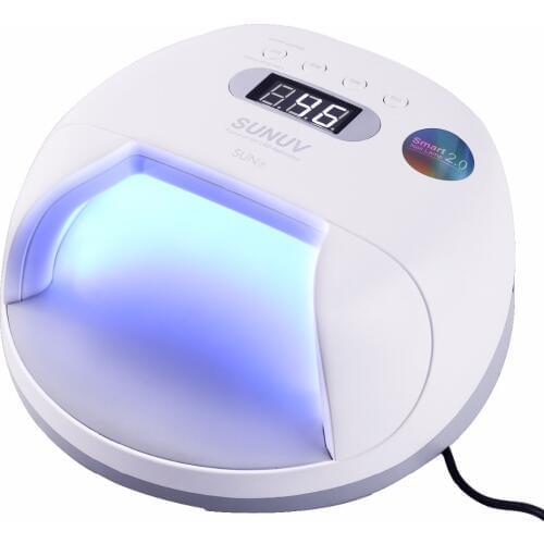 SUN7 Power Storage Nail Lamp 48W UV LED Double Light Source Nail Dryer Machine with Smart Timer Memory and Sensor With Battery