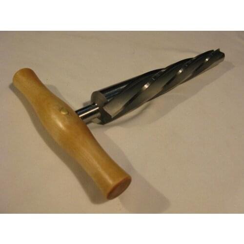 Upright bass make tool, screw style BASS end pin reamer