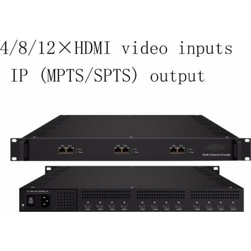 Multi-Channel Encoder, 4/8/12*HDMI video inputs with MPEG-4 AVC/H.264 Video encoding, IP output