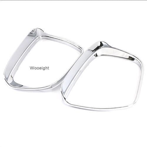 Wooeight 2Pcs ABS Chrome Side Door Rear View Mirror Rain Guard Cover Sun Visor Shade Frame Decals Fit For Nissan Qashqai 2019