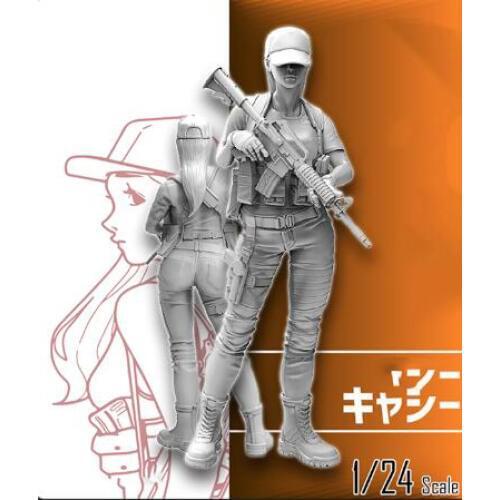 1/24 75MM ancient of girl STAND modern Resin Model Miniature gk Unassembly Unpainted