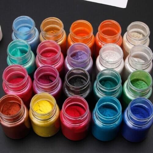 1 Set Pearlescent Mica Powder Epoxy Resin Dye Pearl Pigment DIY Jewelry Crafts Soap Making Accessory