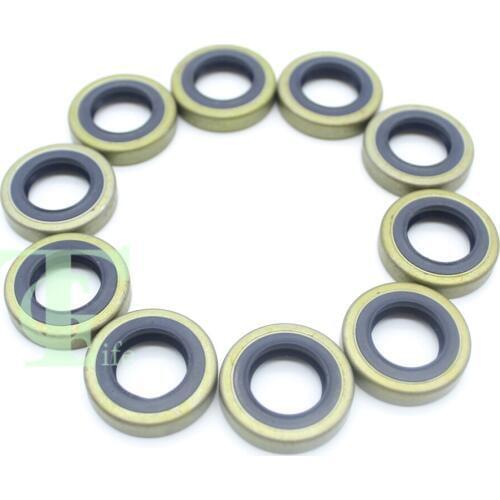10Pcs/lot Oil Seal Seals Set For JONSERED 625 630 670 Super II 670 Champ BC2255 FC2255 FC2255W RS40 RS51 RS52 Chainsaw Parts