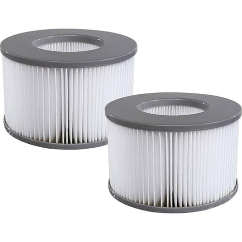 2 Pack For MSPA B0303499 Hot Tub Spa Filter Cartridges 10.8cm X 6.7cm Water Filter Sediment Carbon Filter Cartridge Reverse