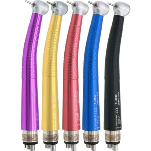 5 Pcs COXO Dental Colorful High Speed Standard Head Ceramic Bearing Handpiece M4 4 Holes