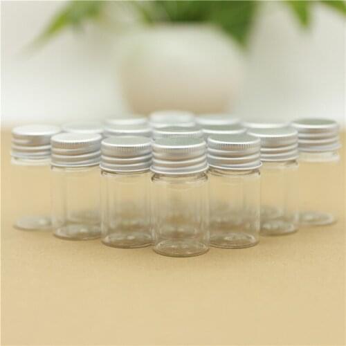 50 pcs/lot 30*50mm 20ml Glass bottle Silver Screw Cap Test Tube Tiny Storage Containers Small Glass Jars Spice DIY Gift Vial