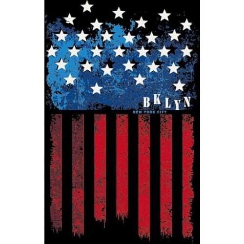 American flags with black banner 90x150cm custom pride gift home decoration