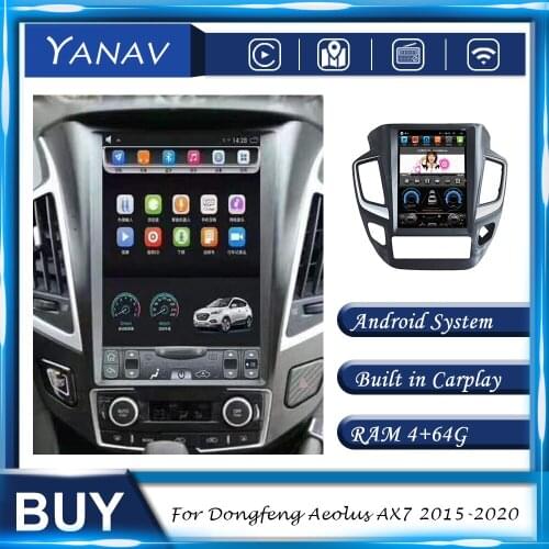 Android Car Radio For Dongfeng Aeolus AX7 2015-2020 GPS Navigation Stereo Receiver Head Unit Multimedia Player Built in Carplay