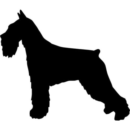 Car Stickers Decor Motorcycle Decals Schnauzer Dog Decorative Accessories Creative Sunscreen Waterproof PVC,13cm*11cm