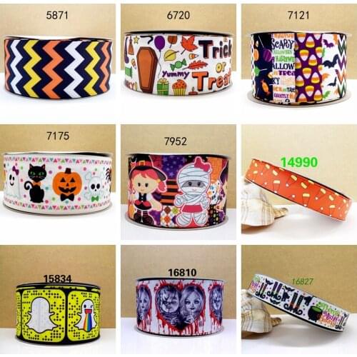 Free shipping 10 yards cartoon printed grosgrain ribbon 5871