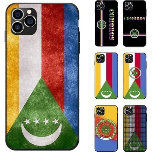 For VIVO X21 23 S5 V17 Y19 IQOO NEX A S V11 Z3i Y93 Y95 Y97 Z5X Y17 Comoros National Flag Coat Of Arms Theme TPU Phone Cases