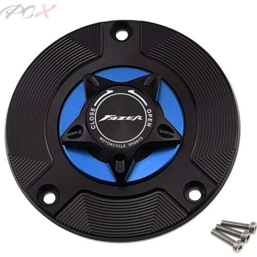 CNC Aluminum Keyless Motorcycle Accessories Fuel Gas Tank Cap Cover for YAMAHA FZ1 FZ8 Fazer FZ1N FZ6 N/S/R XJ6/Diversion