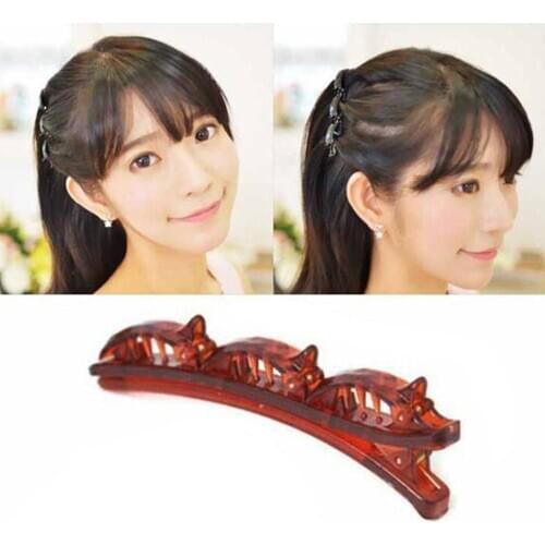 Double Layer Hari Band Hair Clips Fashion Hair Accessories Womens Headwear Double Layer Headband Hairbands Front Hair Clips