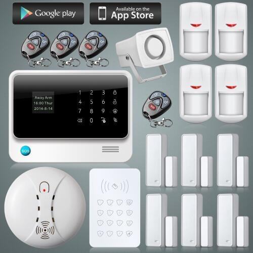 G90B Plus gsm wifi alarm wireless keypad arm disarm intruder alarm system support smart zone burglar alarm APP control alarm