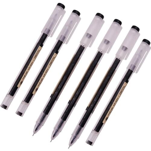 Japanese and Korean style stationery School Writing pen Dropshipping Good goods 0.5mm Black ink Gel pen Large capacity refill
