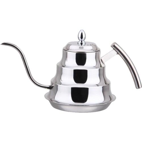 Coffee Drip Stainless Steel Kettle Tea Pot Maker Infusion Gooseneck Golden, Silver