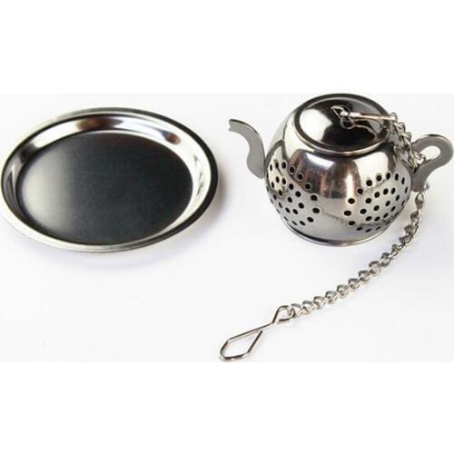 MINI Cute Stainless Steel Tea Infuser Pendant Design Home Office Tea Strainer Gift Teapot Type Creative Tea Accessories