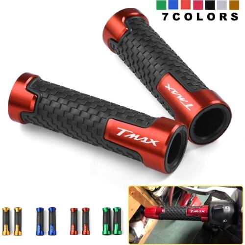 TMAX Logo Motorcycle Hand Grips CNC Aluminum Rubber Gel Handle Grip for YAMAHA T-MAX 500 530 TMAX530 SX/DX 2018 2019 TMAX 560