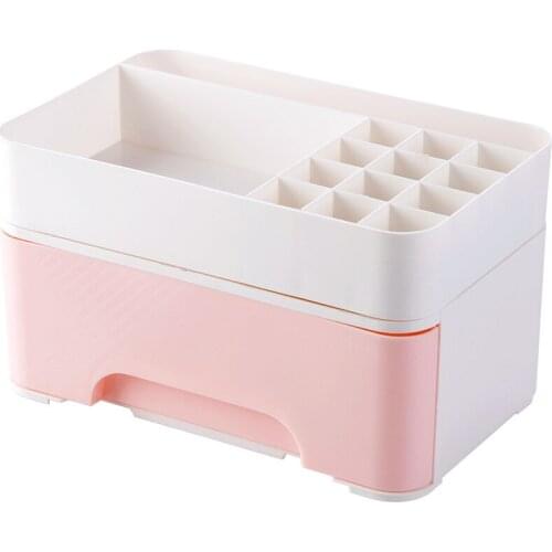 Desktop Storage Box Cosmetics Makeup Storage Drawer Type Box Saving Space Makeup Organizer