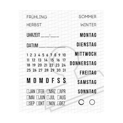 German stamp Clear Stamp for Scrapbooking Transparent Silicone Rubber DIY Photo Album Decor 408