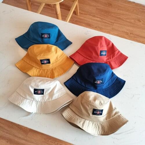 Japanese Unisex Patch Short Brim Bucket Hats 2021 Women Sunscreen Men Korean Outdoor Vacation Fisherman Hat Student Beach Cap