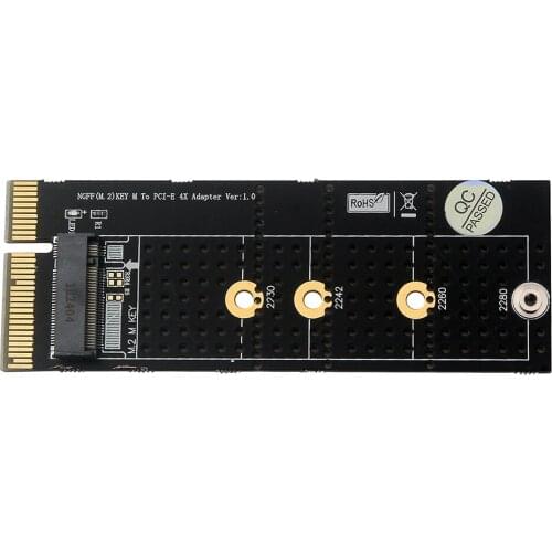 PCI E 4X Card To NGFF M.2 M Key PCI Express Slot Adapter Converter