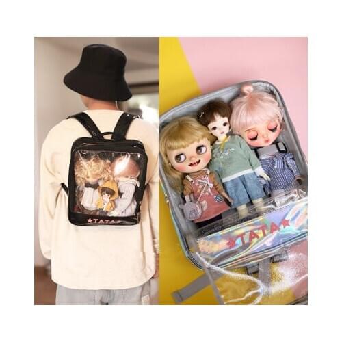 BJD backpack is suitable for 1/6 Blythes size backpack and twin twin bag with four color optional doll accessories