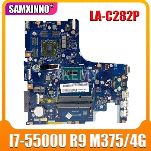 SAMXINNO For Lenovo Z51-70 AIWZ0/Z1 LA-C282P Laotop Mainboard LA-C282P Motherboard with i7-5500U CPU Radeon R9 M375/4G