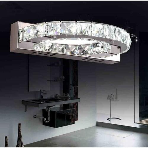 Modern Bathroom Wall Sconce LED Wall Light For Home Mirror Crystal Wall Lamp Indoor Lighting Lampe Murale Lampara